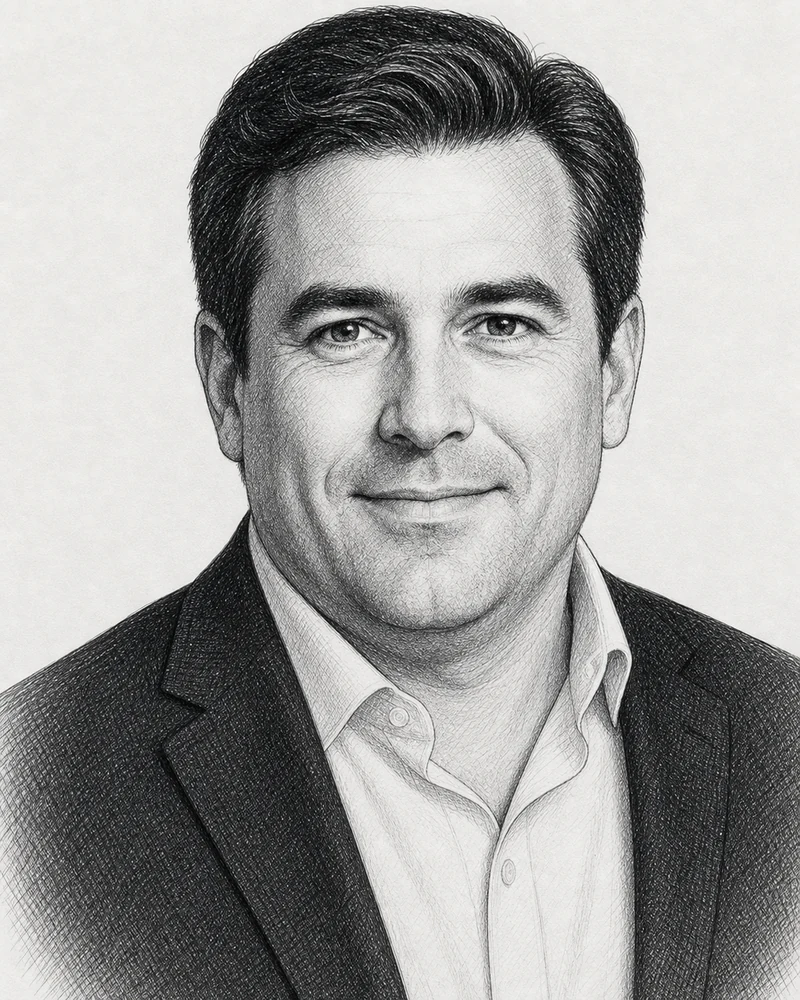 Illustrated portrait of Jesse Young